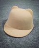 Cat Ears Wool Derby Bowler Cap